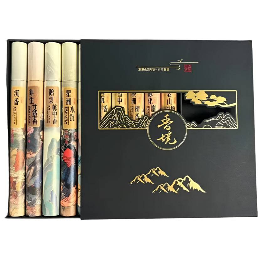Set of 400 fragrance incense sticks in colorful packaging, ideal for gifting and creating a calming aroma at home.
