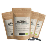 Organic Sea Moss capsules by CUPLEMENT, 60 superfood supplement capsules, showing the bottle and label.