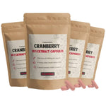 Cupplement Cranberry Extract Capsules, 400 mg superfood supplement in a bottle with 60 capsules visible.