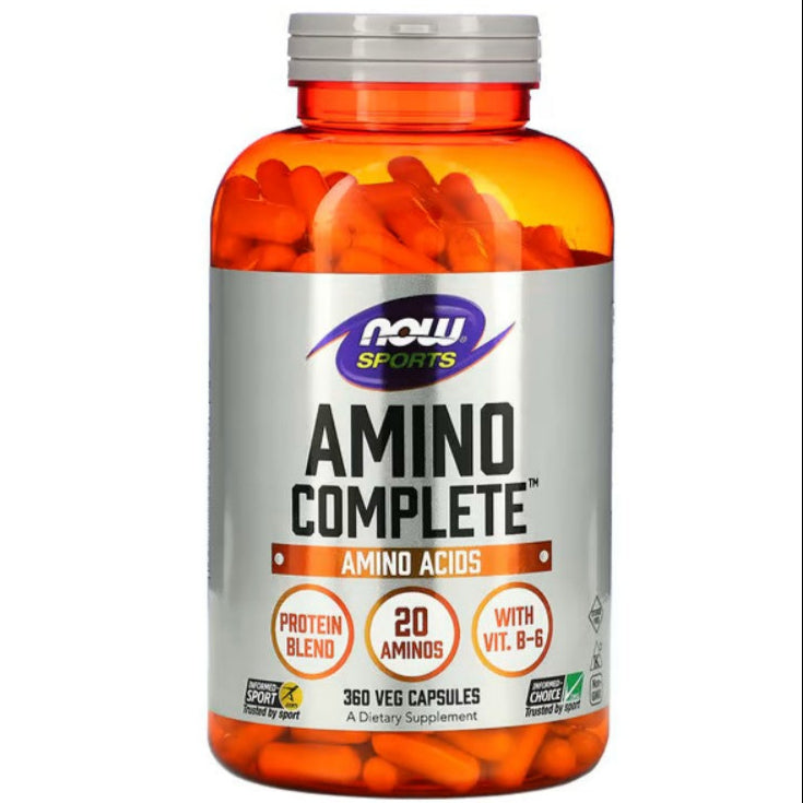 NOW Foods, Sports, Amino Complete, 360 Veg Capsules - GREEN LIFE CYPRUS