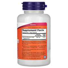NOW Foods, Niacin, 500 mg, 100 Veg Capsules