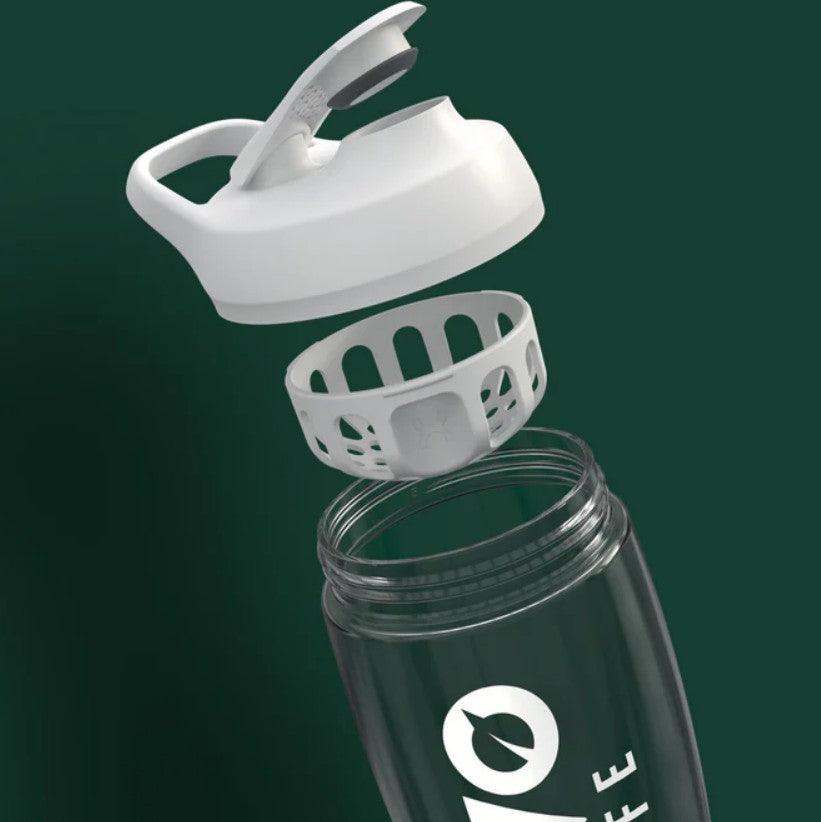 Vivo Life 550ml shaker bottle, a sleek drink accessory with a secure lid and mixing ball, ideal for shakes and smoothies.