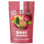 Organic beetroot powder from ILOVE ME superfood in a 200g package, shown in a clear image with vibrant beetroot powder.