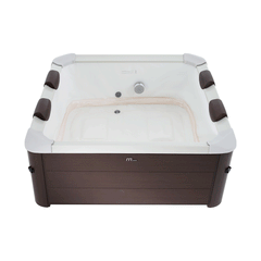 VIKING FITNESS MSpa Tribeca modular outdoor hot tub with seating for 4-6 people, featuring built-in jets and modern design.