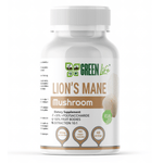 Green Life Cyprus Lion’s Mane Mushroom supplement bottle with 90 capsules, designed for cognitive and nervous system support.
