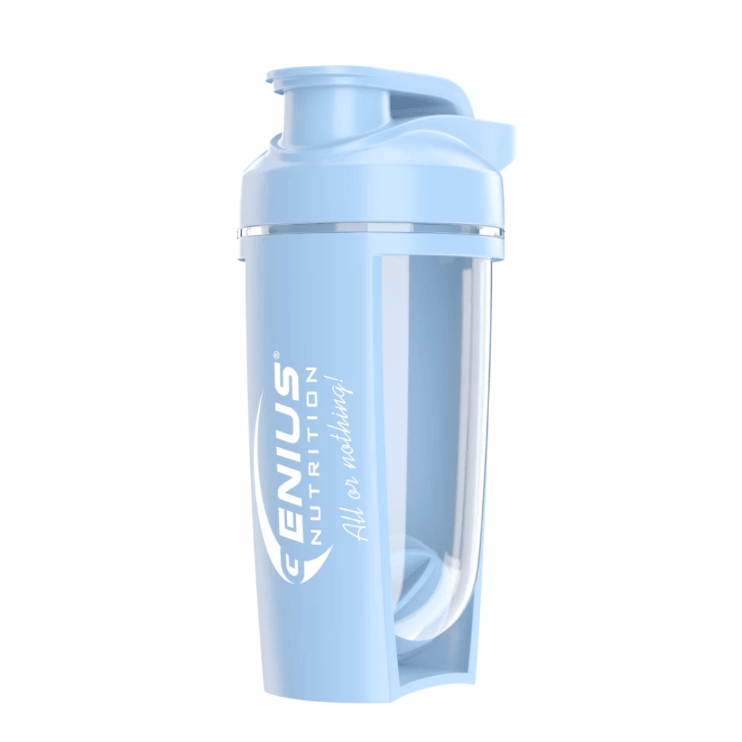 Genius Nutrition G-SHAKER 500ML sports shaker bottle with leak-proof lid and mixing ball for protein shakes and supplements