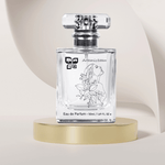 Green Life Cyprus Artemis Edition perfume bottle with green and gold accents, elegant design, and clear label showcasing the perfume.