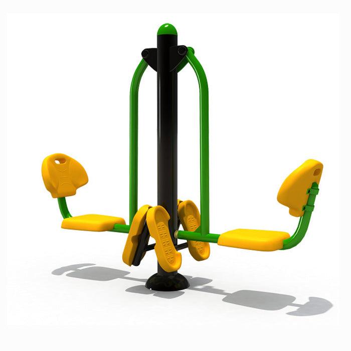 Viking Fitness Viking Double Leg Press machine with padded seat and weight platform for strength training workouts