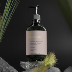 Longevity, Hand & Body Wash – Ginger & Smoky Cardamom (490ml)
