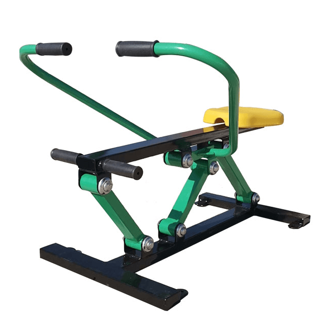 Viking Fitness outdoor rowing machine with V-160 model, sturdy construction, and adjustable resistance for full-body workout.