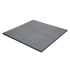 Rubber Flooring Tile 100 × 100 × 2 cm – Grey (20 kg/m²)