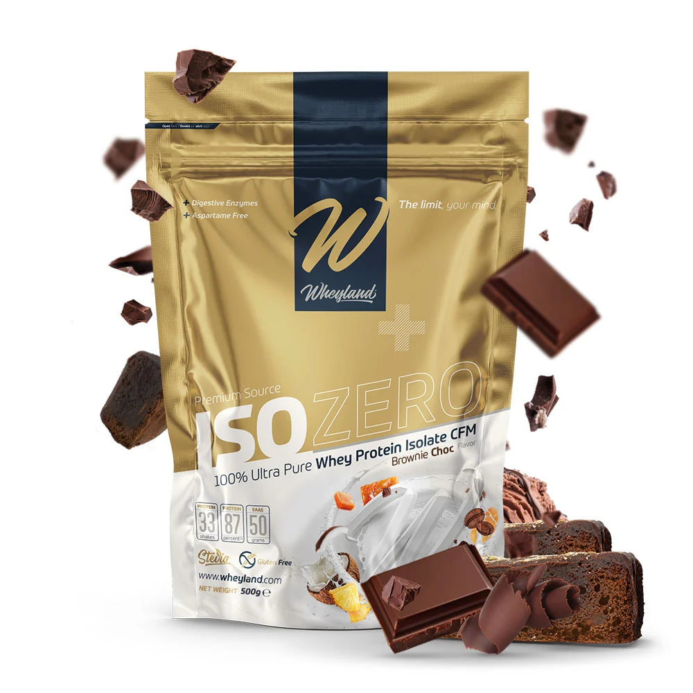 WheyLand ISOZERO 100 ultra pure whey protein isolate CFM brownie choc 1000 g | 30 g per serving
