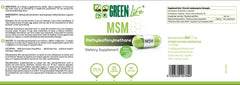 Green Life MSM — Methylsulfonylmethane (Vegan Capsules), 1350mg per serving (120capsules)
