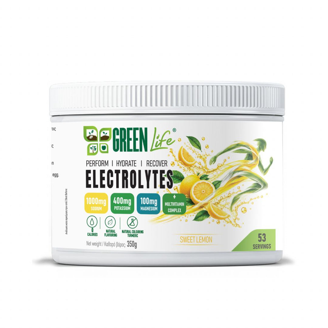 Green Life Electrolytes Sweet Lemon 350 g | 6.5 g per serving | 53 servings per tub
