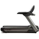 Side view of the Viking Fitness SHUA X-9 professional electric treadmill showing its running deck and control panel.