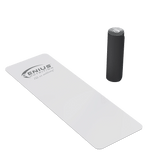 White GN® Yoga Mat PU accessory by Genius Nutrition, textured surface ideal for yoga practice and floor exercises.