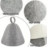 TEMU sauna hat, a cozy accessory in soft fabric, designed to protect hair and keep heat in during sauna sessions.