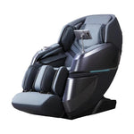 VIKING FITNESS A-522 massage chair in grey and black with padded armrests and built-in massage rollers, designed for relaxation.