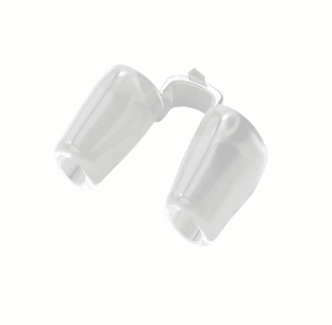 Comfortable TEMU anti-snore nasal breathing clips for improved airflow and better sleep, shown in a set of four.