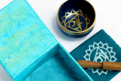 AW Gifts, Chakra Singing Bowl - Throat - GREEN LIFE CYPRUS
