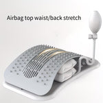 Adjustable back stretcher from TEMU with multi-level support for lumbar and upper back stretching, showing its ergonomic design.