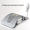 Adjustable back stretcher from TEMU with multi-level support for lumbar and upper back stretching, showing its ergonomic design.