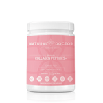 VITAREA Natural Doctor Collagen Peptides+ supplement in 300g jar, showing the product packaging and label.