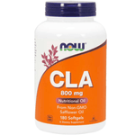 Now Foods CLA 800 mg softgels supplement bottle with 90 capsules, designed to support fat metabolism and overall health.