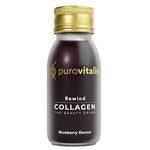 Herbalistas Purovitalis REWIND Liquid Collagen supplement bottle, 60ml, 6000mg collagen, front view.