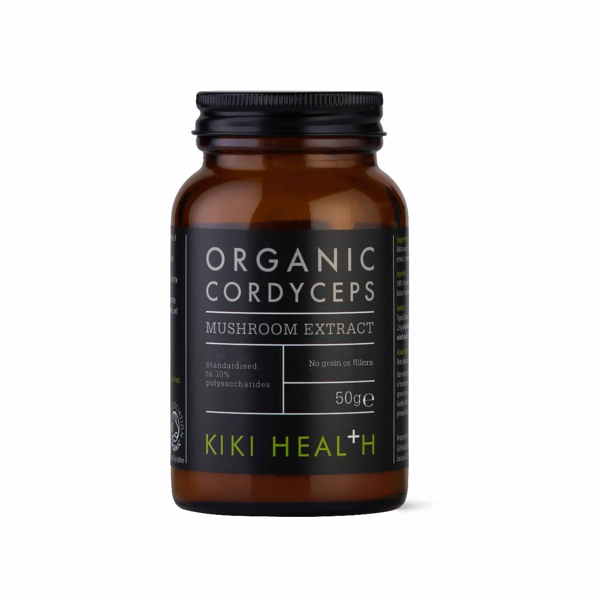 Kiki Health, βιολογικό εκχύλισμα μανιταριού Cordyceps σε σκόνη, 50 γρ 