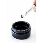 Herbalistas MountainDrop Original 100% pure natural Mumijo Shilajit resin supplement in 45g jar, showing the resin in a natural state.