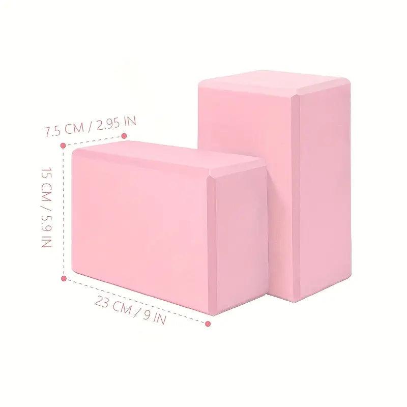 EVA yoga block for Pilates and stretching exercises, lightweight and supportive yoga accessory by TEMU.