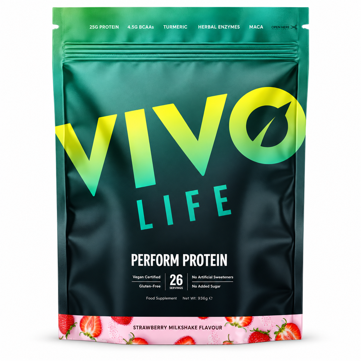 LARGE PERFORM Raw Plant Protein &amp; BCAA - Vivo Life