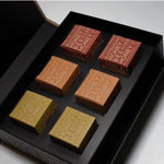 Luxury LV Natural Foods superfood gift box with a variety of natural health products arranged in an elegant presentation.