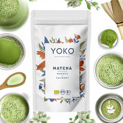 Yoko, Organic PREMIUM Matcha Powder, Barista & Culinary, 100g
