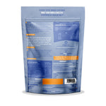 Iswari BIO Xylitol sugar alternative in 250g package, gluten-free superfood from Herbalistas, shown with acai powder background.