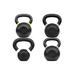 Viking Fitness cast iron kettlebell accessory with a sturdy handle, perfect for strength training and workouts.