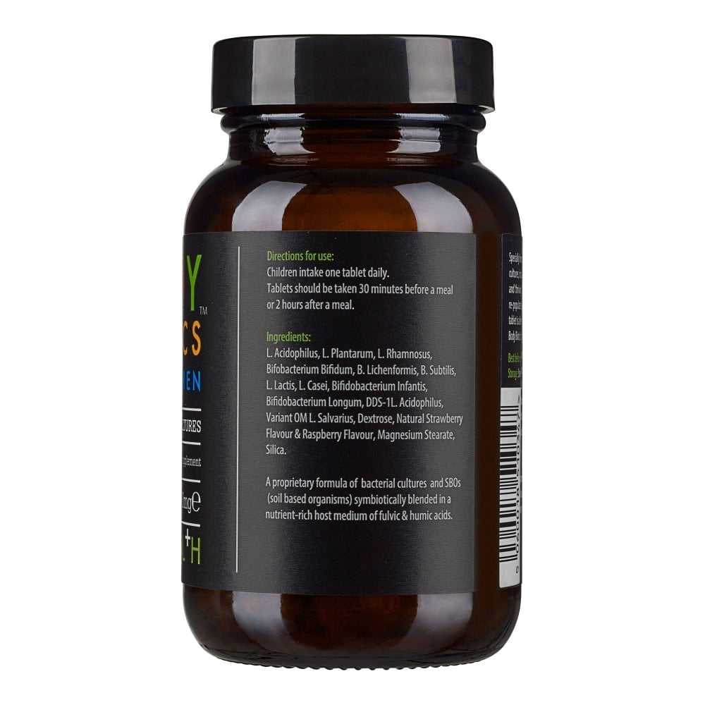 Kiki Health Body Biotic for Children real fruit gummies supplement, 30 flavorful chewable probiotics for kids.