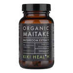 Organic Maitake Mushroom Extract supplement by Herbalistas, 60 veggie capsules, featuring mushroom extract in soft gel capsules.