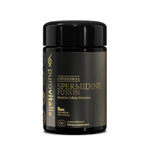 Liposomal Spermidine Fusion supplement by Herbalistas, 60 vegan capsules, showing the capsule bottle and label.