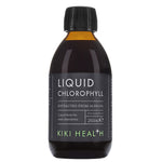 Liquid chlorophyll supplement by Herbalistas in a 250ml bottle, showing the clear green liquid inside.
