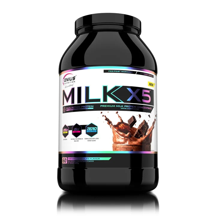 Genius Nutrition Milk-X5 Chocolate 2000 g | 33 g Per Serving
