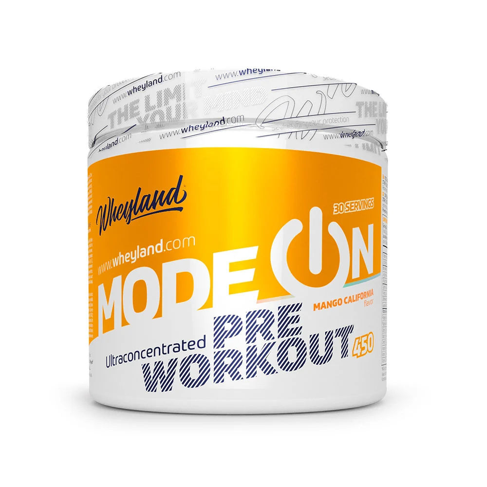 WheyLand ModeON Ultra Concentrated Pre-Workout Mango California 450g (30 Servings)