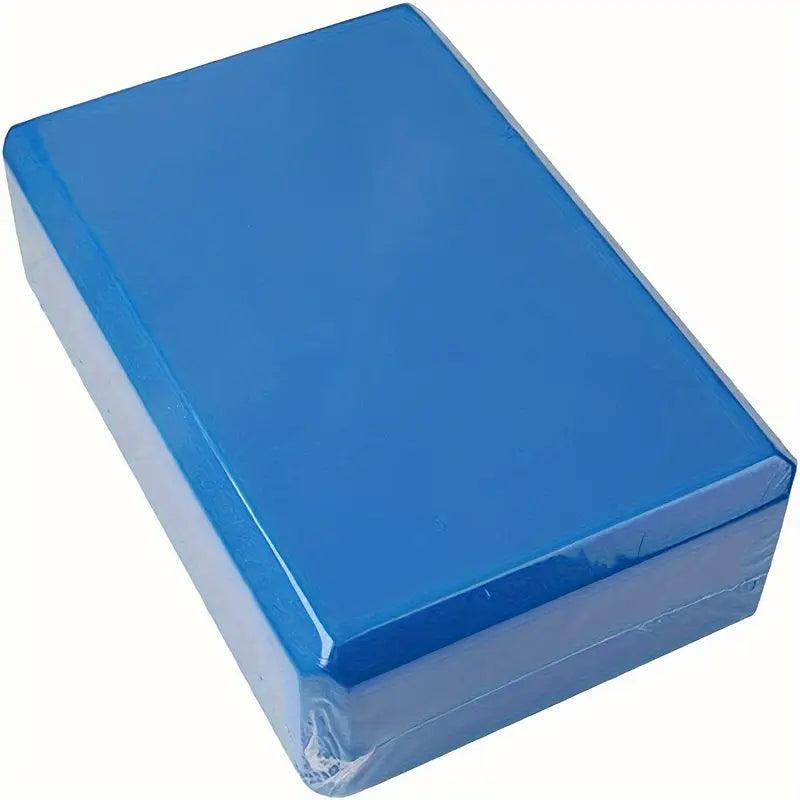 TEMU EVA yoga block for yoga, pilates, and stretching exercises, showing a lightweight, rectangular foam fitness accessory.