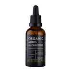 Kiki Health Organic Multi-Mushroom 8 Extract Blend Tincture in a 50ml bottle, herbal supplement for immune support and wellness.