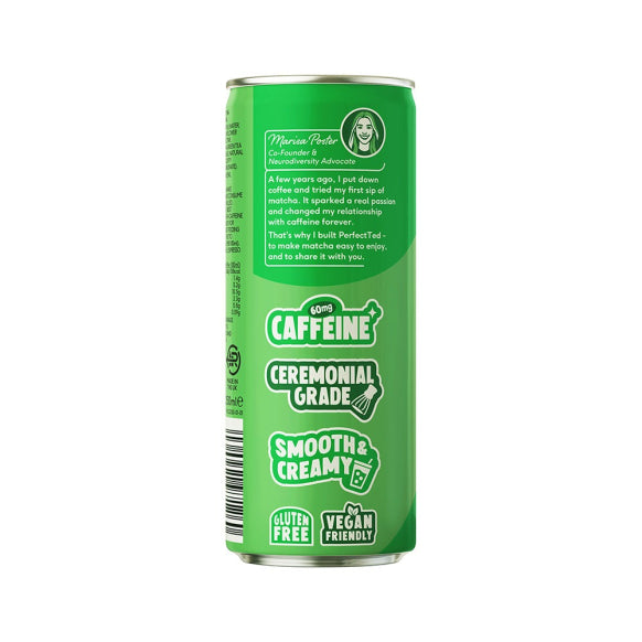 PerfectTed, Ceremonial Grade ORIGINAL Oat Matcha Latte, 250ml