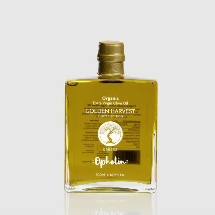 Ophellia Capri Golden Harvest Organic Extra Virgin Olive Oil 500ml | Premium Early Harvest Cold Pressed Olive Oil