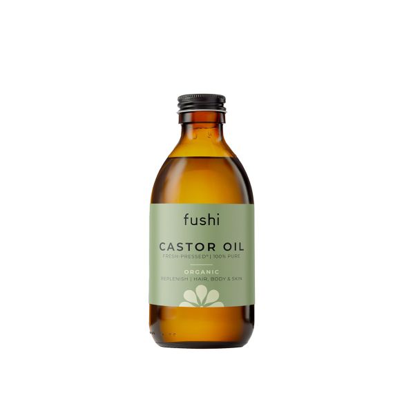 HERBALISTAS Fushi Organic Castor Oil Cold-Pressed Food-Grade 250 ml bottle