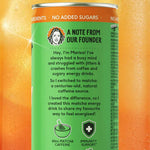 Herbalistas PerfectTed Ceremonial Matcha Energy Drink in Juicy Peach flavor, 250ml bottle with vibrant peach imagery