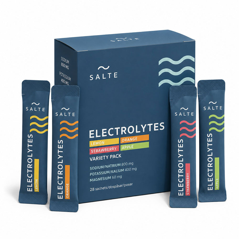 SALTE PERFORMANCE ELECTROLYTES VARIETY PACK – 28 SACHETS – 28 SERVINGS
